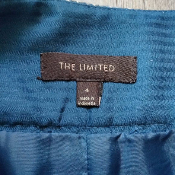 The Limited Black & Blue Tweed Mini Skirt Sz 4 - Picture 4 of 7